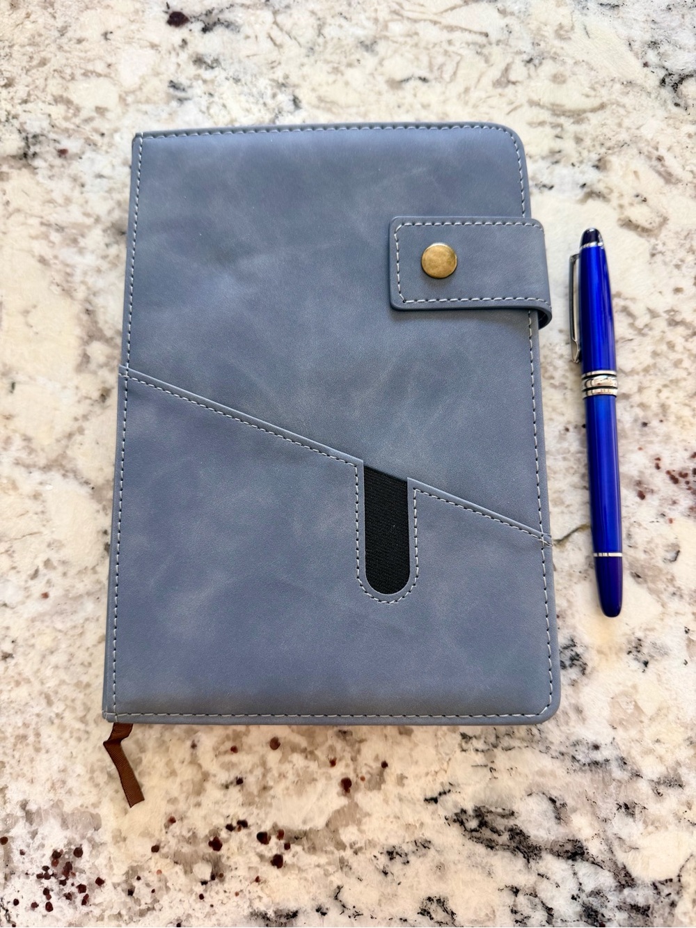 NWOT! Blue Faux Suede Notebook/Journal/ Planner!